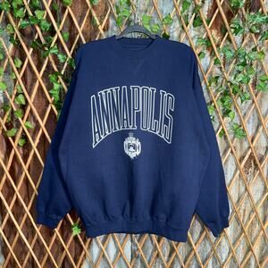 Vintage Y2K annapolis university arc crest 1990s sweatshirt